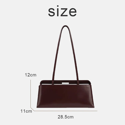 Luxury Pu Leather Shoulder Bag with Magnetic Clip