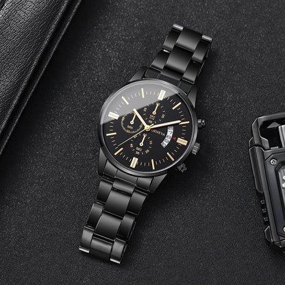 Luxury Stainless Steel Quartz Watch for Men