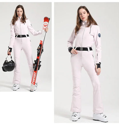 Gsou Women's Winter Snow Jumpsuit Waterproof Ski Suit