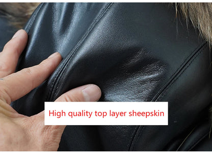 Men's Real Silver Fox Fur Bomber Hat