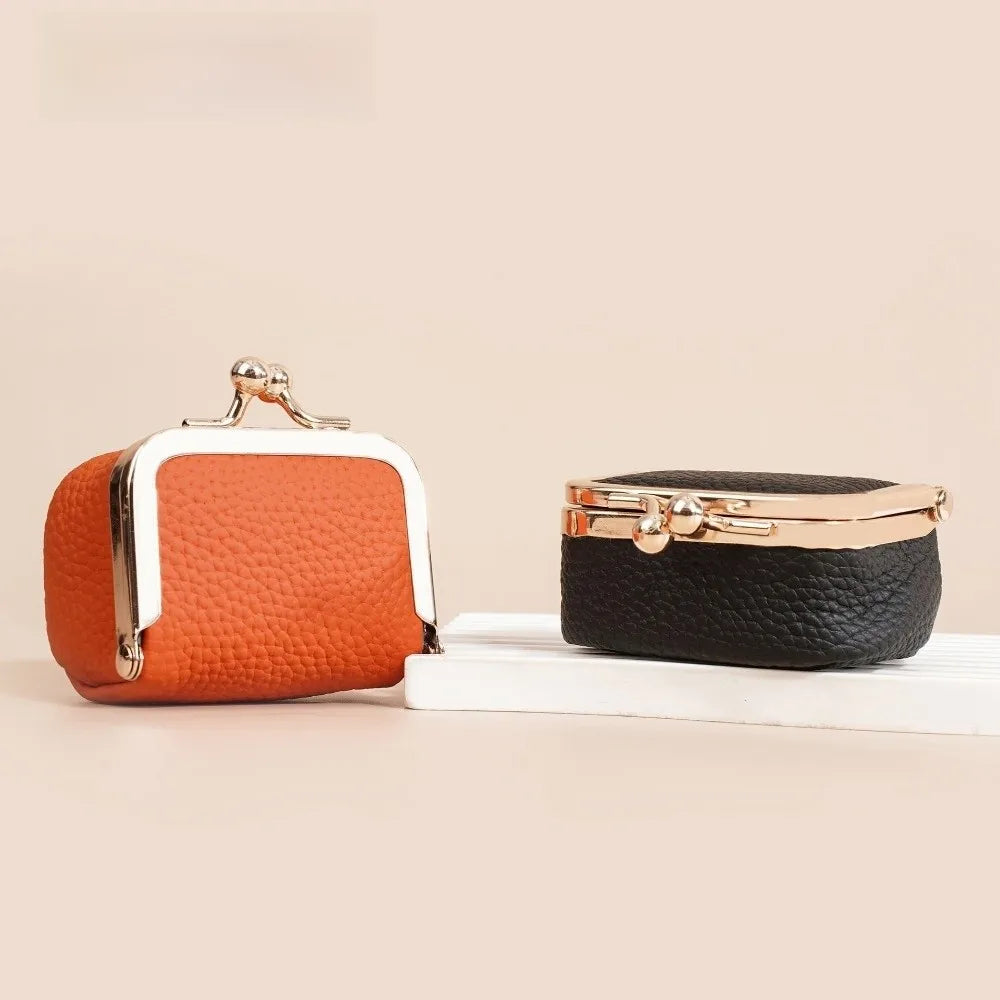 Genuine Leather Coin Purse Mini Small Item Bag