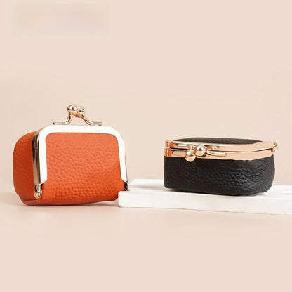 Genuine Leather Coin Purse Mini Small Item Bag