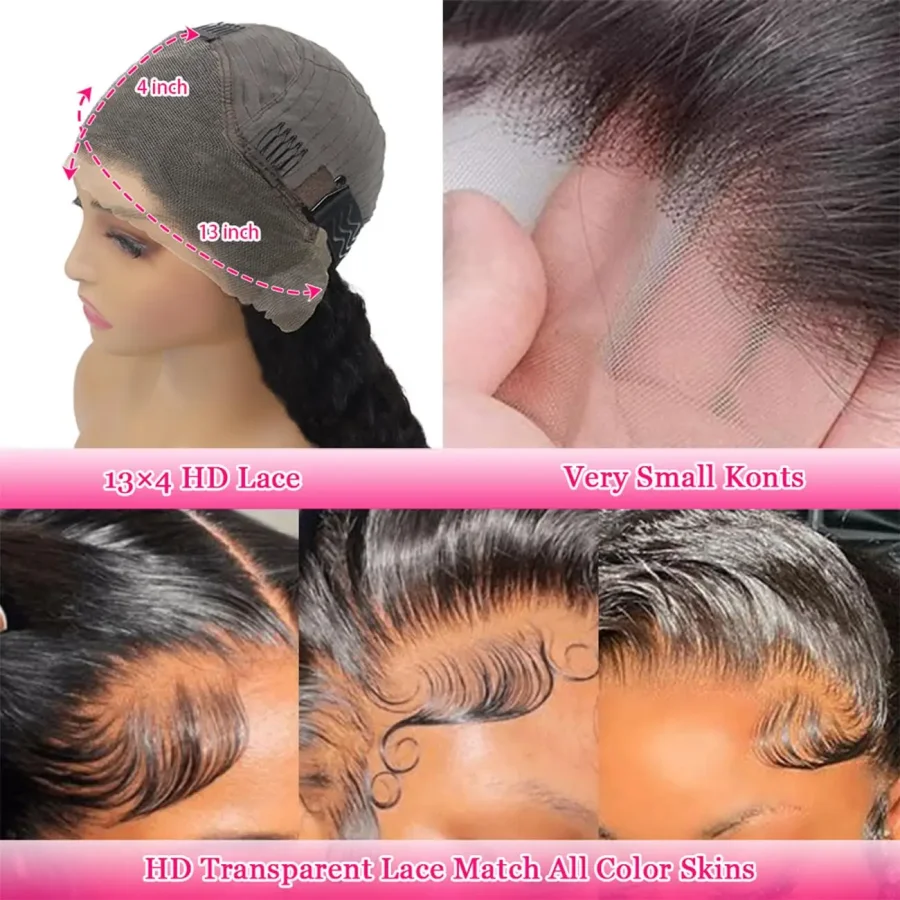 Pixie Cut Curly Lace Front Wig Natural Black 6 Inch