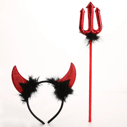 Halloween Vampire Dress for Kids in Scarlet Gothic Style