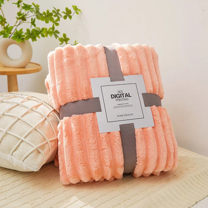 Coral Velvet Blanket Plush Soft Warm Throw