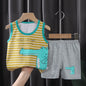 Children's Cotton Vest Set with Shorts for Summer