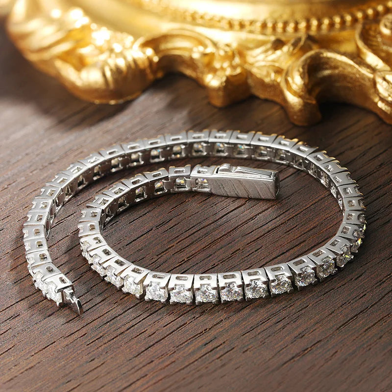 Moissanite Tennis Bracelet in 925 Sterling Silver