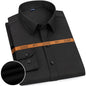 Men's Slim Fit Solid Color White Dress Shirt