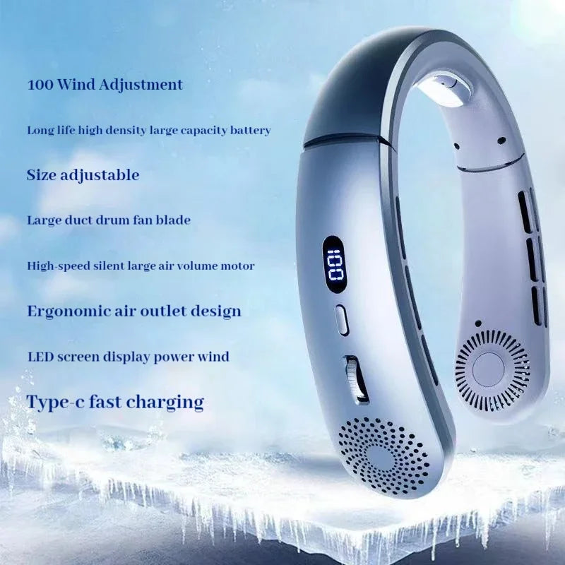 5-Speed Lightweight Wearable Neck Fan
