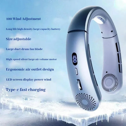 5-Speed Lightweight Wearable Neck Fan