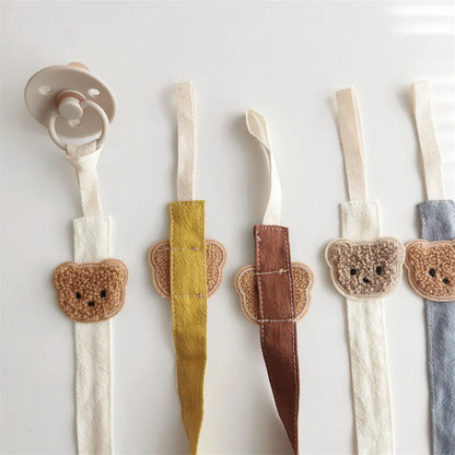 Cute Bear Baby Pacifier Chain Clip Holder