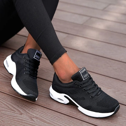 Women Breathable Mesh Platform Sneakers Casual Shoes