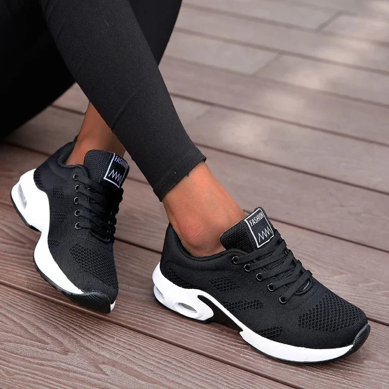 Women Breathable Mesh Platform Sneakers Casual Shoes