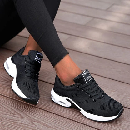 Women Breathable Mesh Platform Sneakers Casual Shoes
