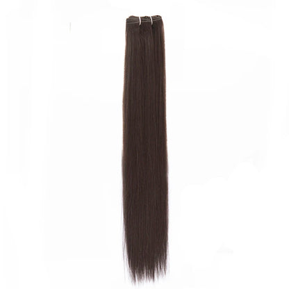 Bone Straight Synthetic Hair Bundles Yaki Weaving