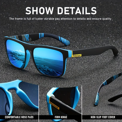Square Polarized Sunglasses for Men and Women