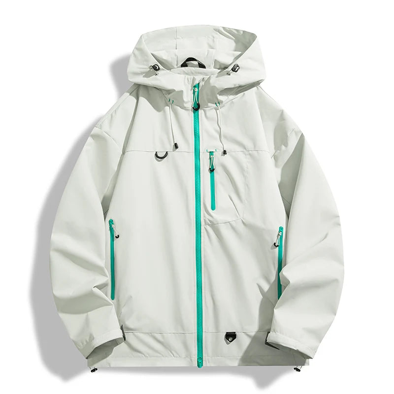 LNGXO Waterproof Windbreaker Jacket for Hiking and Camping