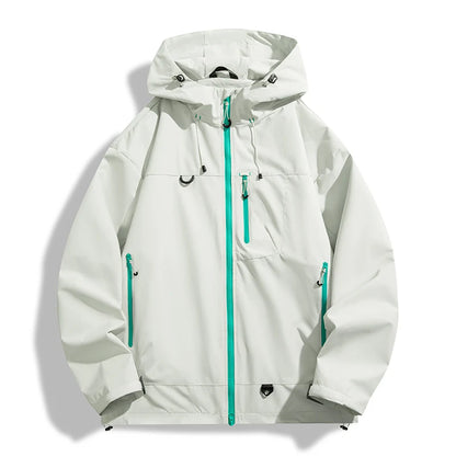 LNGXO Waterproof Windbreaker Jacket for Hiking and Camping