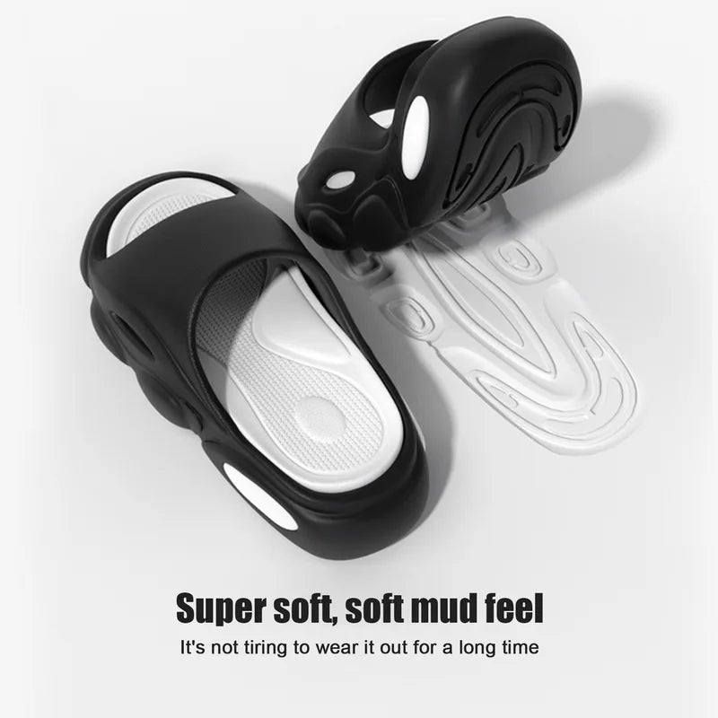 Men's Summer Platform Slides EVA Non-slip Beach Shoes