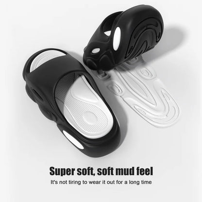 Men's Summer Platform Slides EVA Non-slip Beach Shoes
