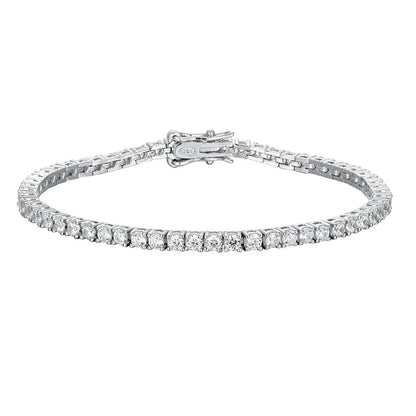 Moissanite Tennis Bracelet 925 Sterling Silver White Gold