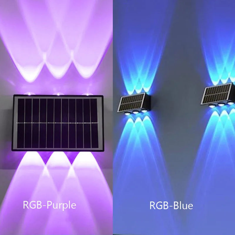 Solar Wall Lamp Waterproof Outdoor Garden Light