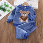 Baby Boys Cartoon Dog Fleece Vest Coat Pants Set