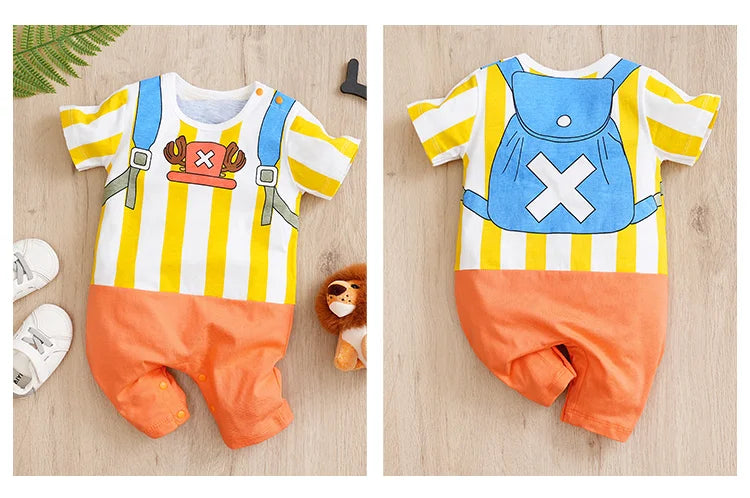 Cotton Anime Role Play Baby Jumpsuit for Summer
