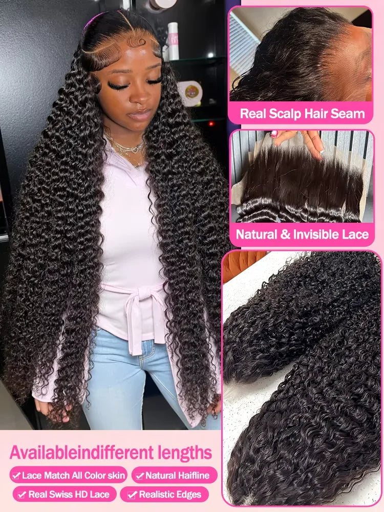 30 Inch Burmese Raw Curly Lace Front Human Hair Wig