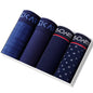 4pcs Cotton Boxer Shorts for Men Soft Underwear Set