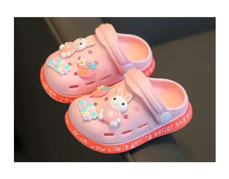 Children's Cartoon Slippers with Soft EVA Soles