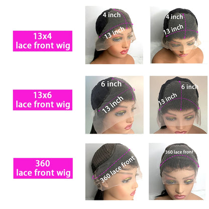 40 Inch 13x6 Deep Wave Lace Frontal Wig Human Hair