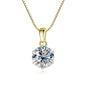 Moissanite Pendant Necklace 925 Sterling Silver Women