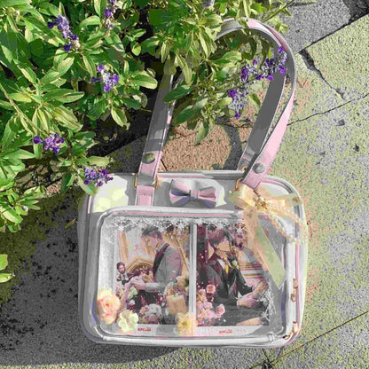 Y2K Transparent Bow Ita Bag Women Crossbody Handbag