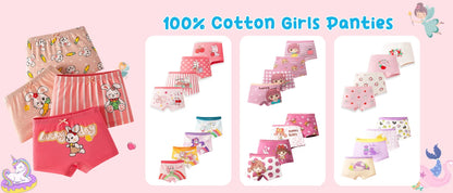 Girls Cotton Unicorn Cartoon Briefs Soft Underwear