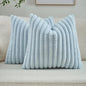 Faux Rabbit Fur Square Cushion Cover 40x40 45x45 Solid Color