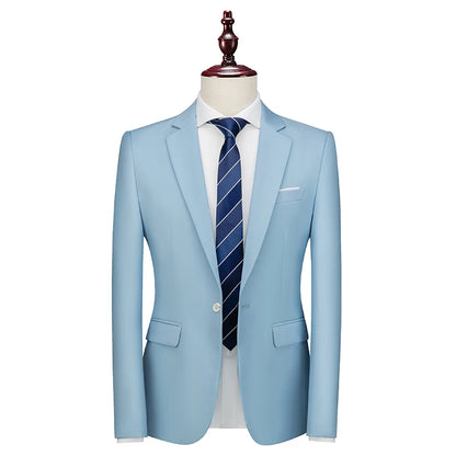 Bright Green Men's Blazer, Polyester Slim Fit Jacket