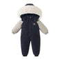 Children's Waterproof Hooded Ski Suit for Winter