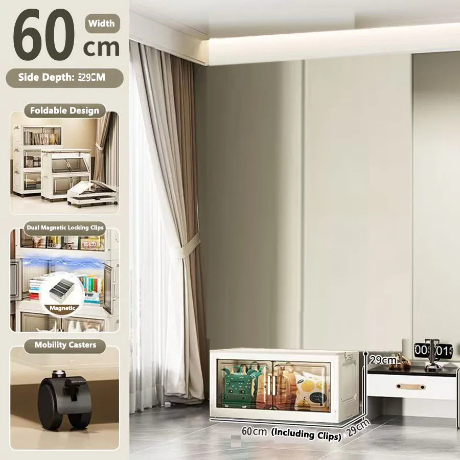 Large Capacity Plastic Folding Storage Cabinet