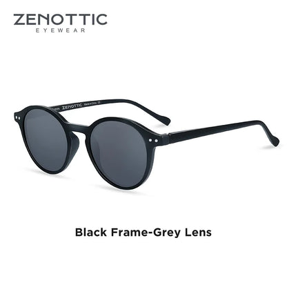 ZENOTTIC Retro Circular Polarized Sunglasses S Size