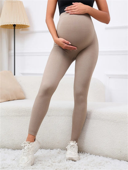 Womens Maternity Leggings Over Soft Polyester Activewear