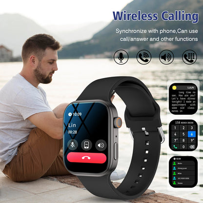 Smart Watch Fitness Tracker with Bluetooth Call Function