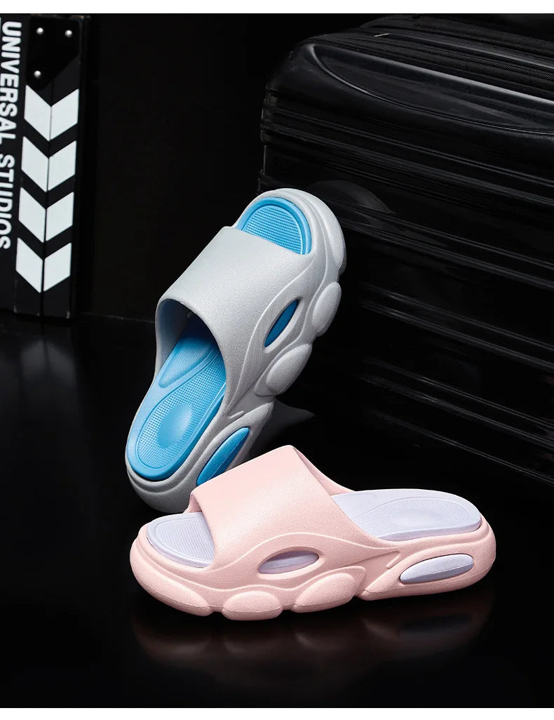 Men's Summer Platform Slides EVA Non-slip Beach Shoes