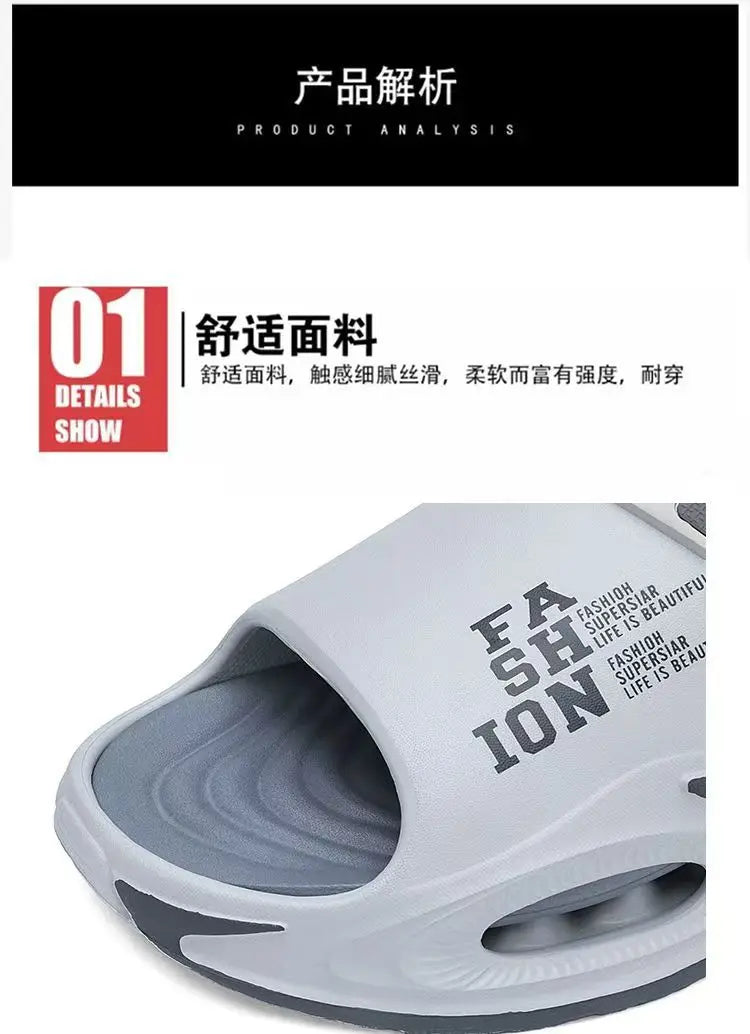 Men's Waterproof Slip On Sandals with Thick Sole
