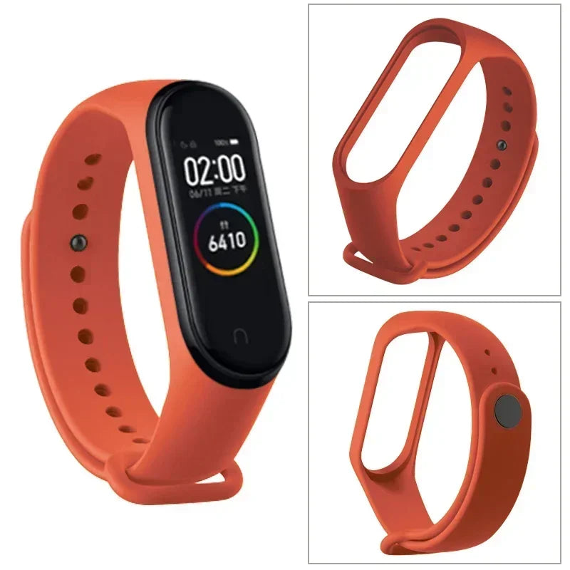 Silicone Watch Strap for Xiaomi Mi Band 3 4 5 6 7