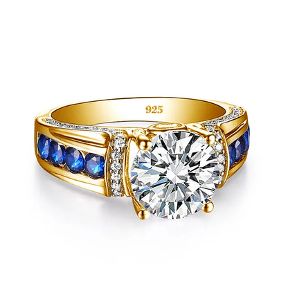 2ct Moissanite Diamond Ring for Women in Sterling Silver