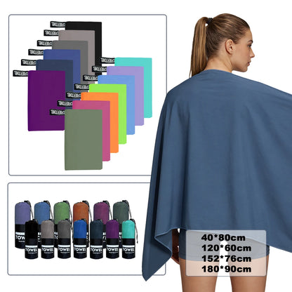 Microfiber Sports Towel Quick Dry for Gym and Yoga