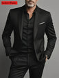 Slim Fit Black Tuxedo Suit Set for Men