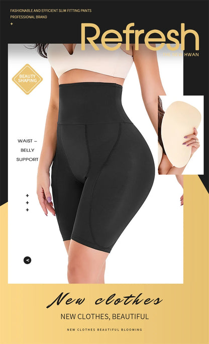 Women Seamless Butt Lifter Panties with Big Hip Pads