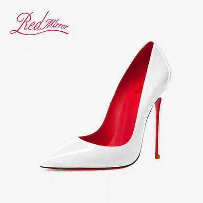 Elegant Black Patent Leather High Heel Pumps for Women